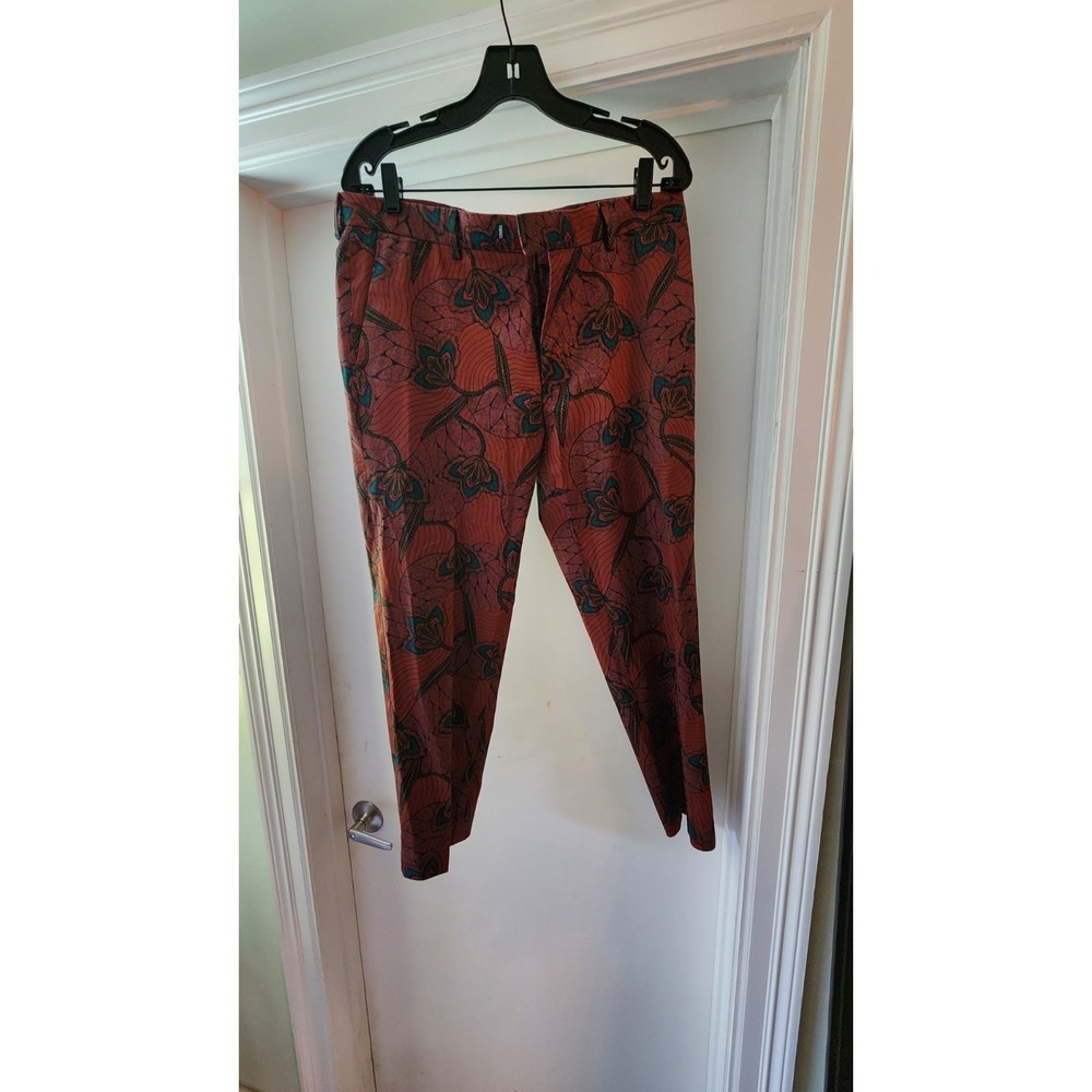 Topman Dress Pants Floral A13 Multicolor Men's Size 34